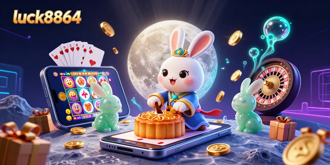 Engage with luck8864's vibrant online gaming world, featuring dynamic characters and casino elements.