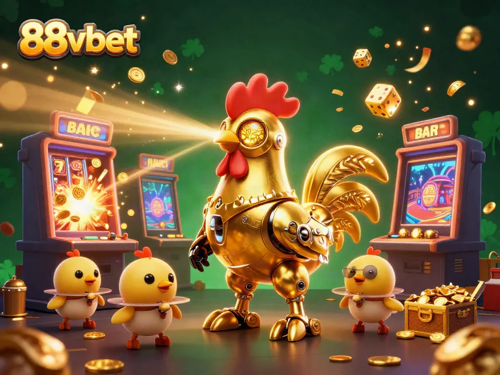 Engage in jackpot action with 88vbet's thrilling slot machines and golden rooster robot.