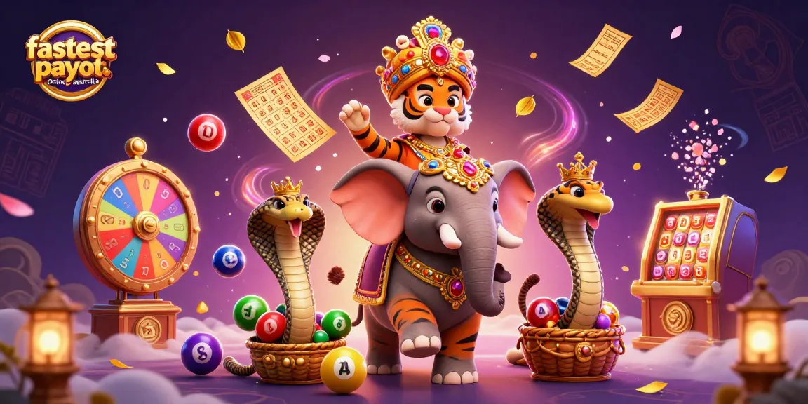 Experience the excitement of winning at fastest payout casinos Australia with a vibrant 3D illustration.